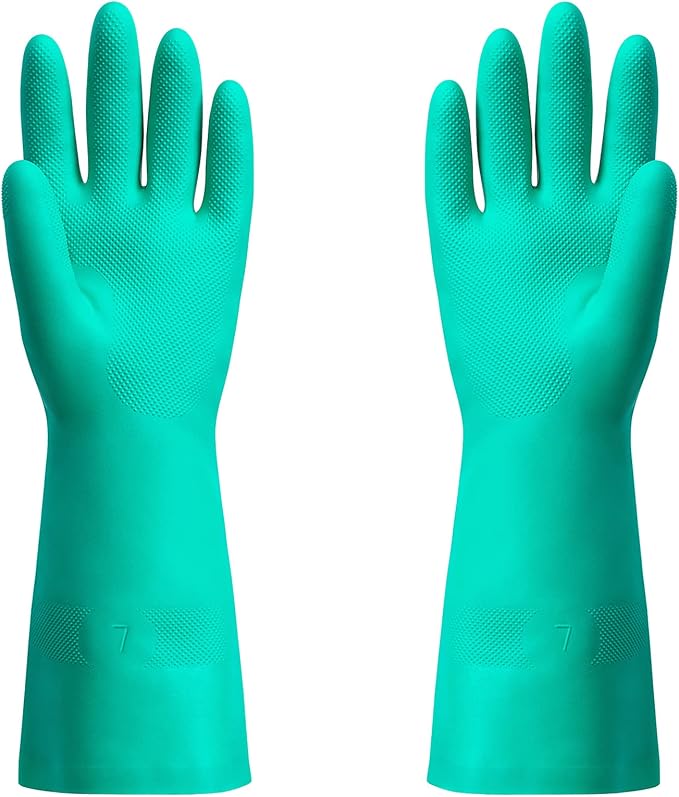 ThxToms Chemical Resistant Nitrile Gloves, Latex Rubber Free, 1 Pair, S | 15mil by ThxToms