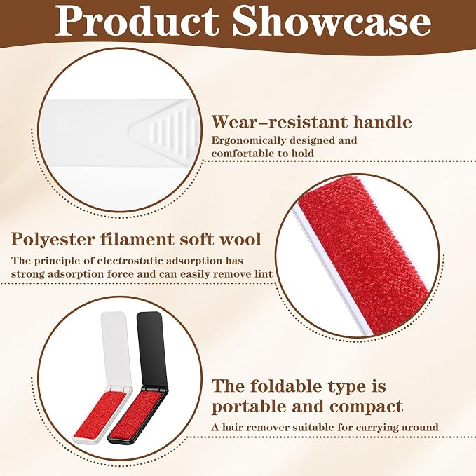 4-Pack Travel Lint Brush, Foldable Lint Brush - Image 5