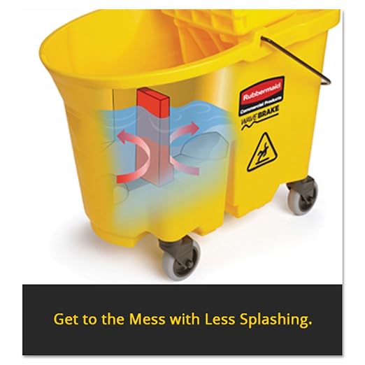 Rubbermaid Commercial Products WaveBrake 35 QT Down-Press Mop Bucket and - Image 4