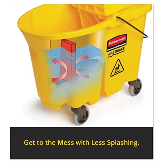 Rubbermaid Commercial Products WaveBrake 35 QT Side-Press Mop Bucket and - Image 5