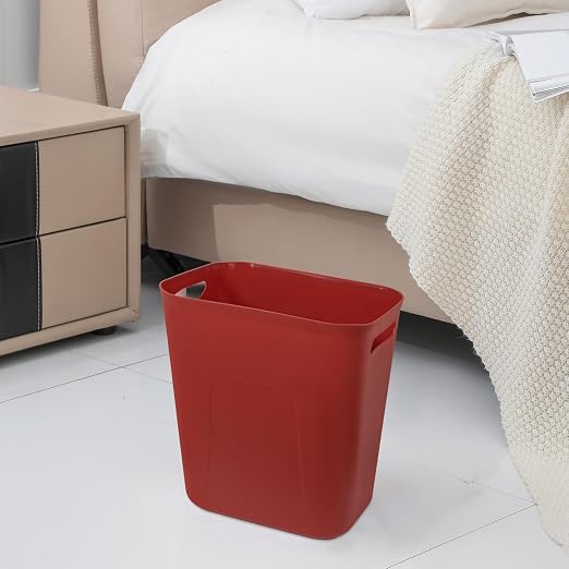 UUJOLY Plastic Small Bathroom Trash Can Wastebasket, 3.5 Gallon, Laundry Room - Image 2