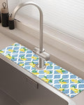 Patterned Sink Faucet Mat Kitchen Splash Guard Super Absorbent Drying Mat by BnhjsdwTablecloth