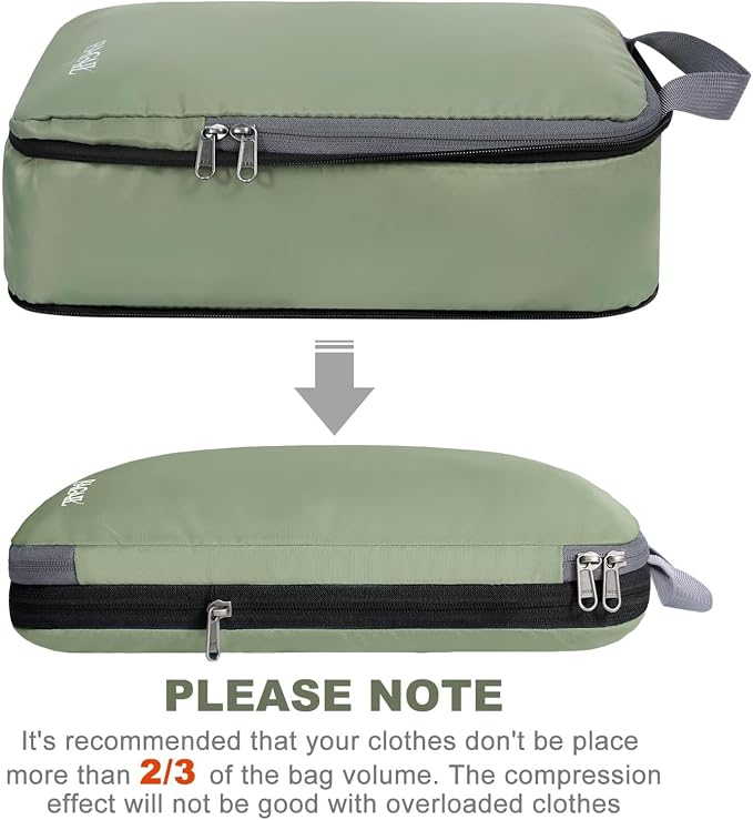 BAGAIL 4 Set/6 Set/8 Set Compression Packing Cubes Travel Accessories - Image 3