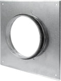 Repa Market 6 Inch Round Duct Flange/Galvanized Steel with Rubber Gasket/Wall or Ceiling Mount Adapter/For Dryer Hose & HVAC/Heavy Duty Air Return, Heating Cooling Exhaust Ventilation Cover