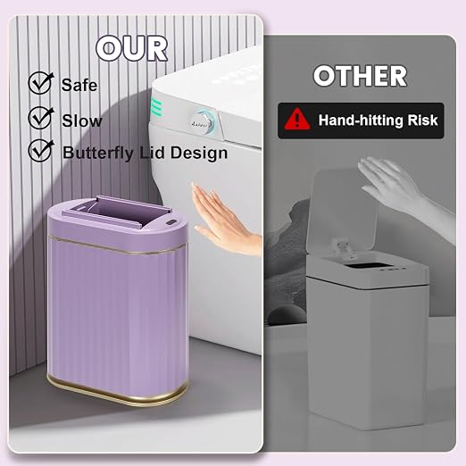 ELPHECO Motion Sensor Bathroom Trash Can - Image 4