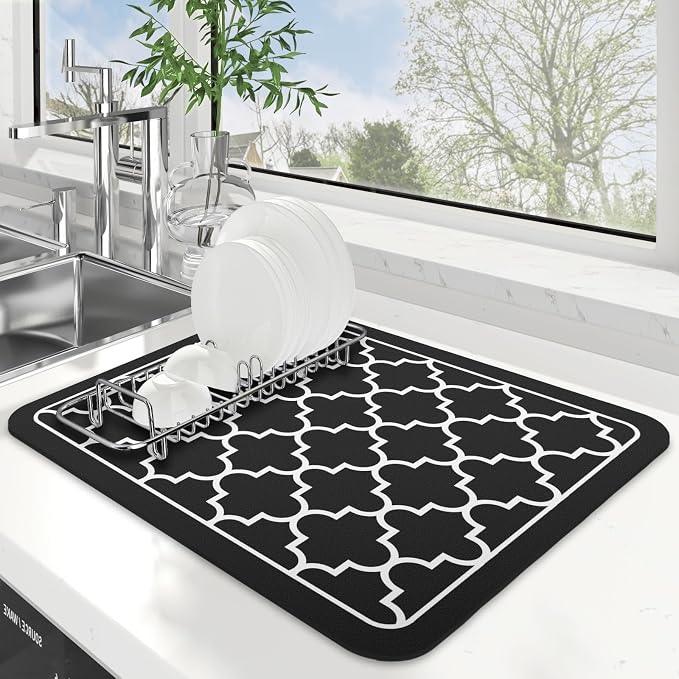 Dish Drying Mat Absorbent Dish Drying Mats by WiseLife