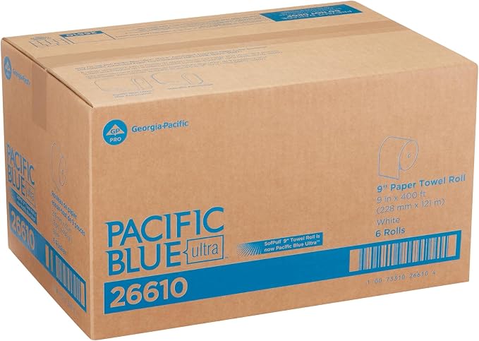 Pacific Blue Ultra by Georgia-Pacific PRO 9” Paper Towel Rolls, 400 Feet Per - Image 12