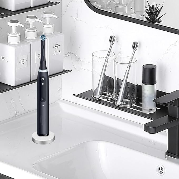 2Pack Silver Electric Toothbrush Holder - Image 6