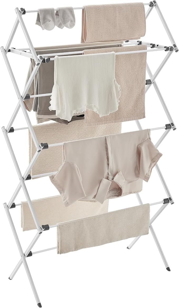 SONGMICS Foldable Clothes Drying Rack, Laundry Drying Rack, Clothes Airer by Unknown