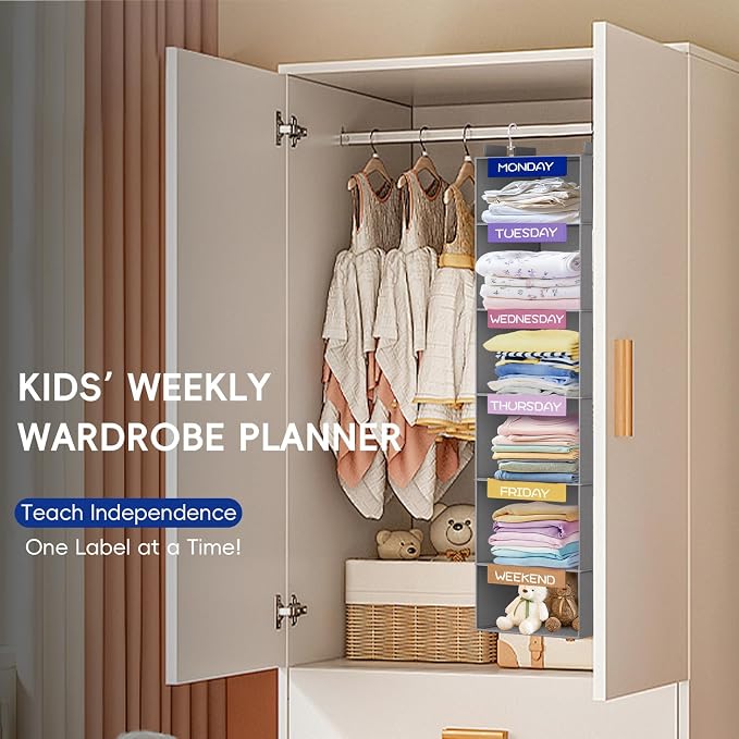 Weekly Hanging Closet Organizer - Image 7