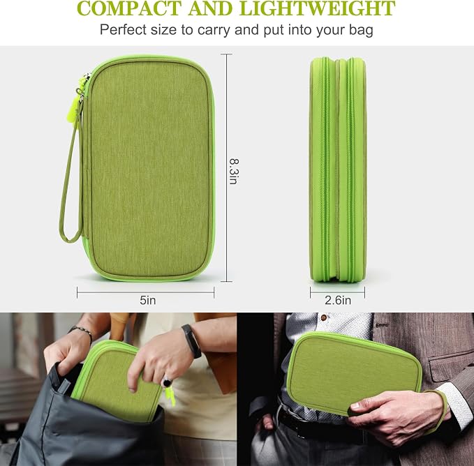 FYY Electronic Organizer, Travel Tech Pouch Bag, Waterproof, Double Layers - Image 2