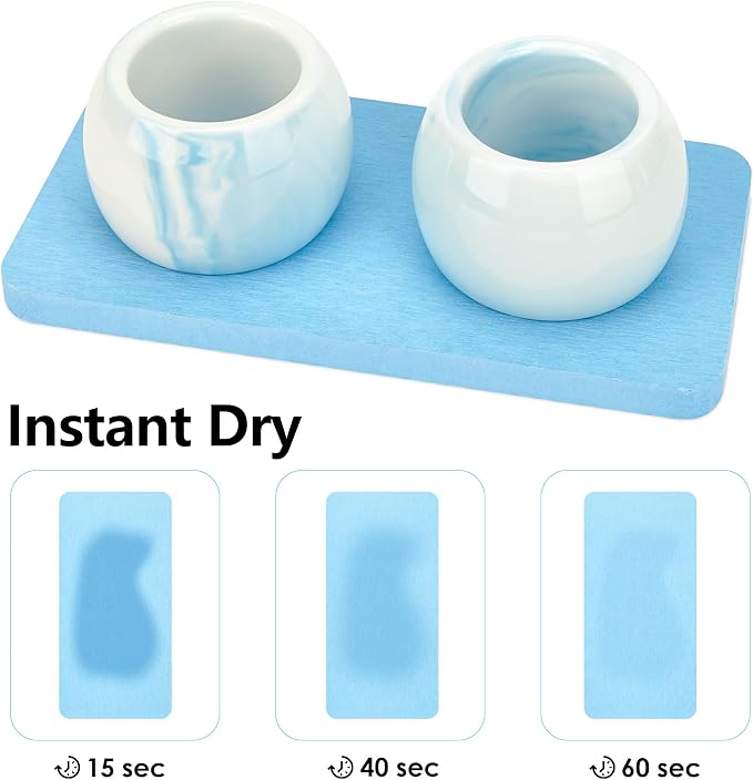 2 Pack Ceramic Toothbrush Holder - Image 3