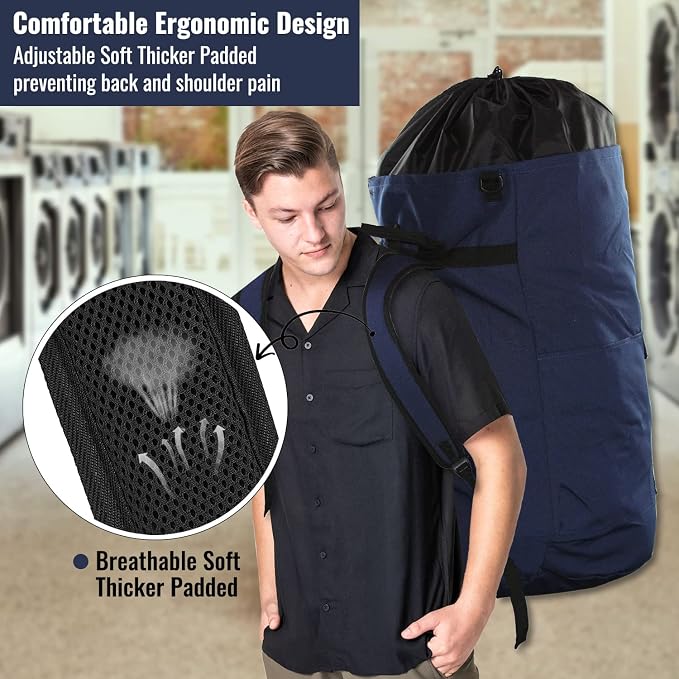 Laundry Backpack Bag 125L Extra Large, Heavy Duty - Image 6