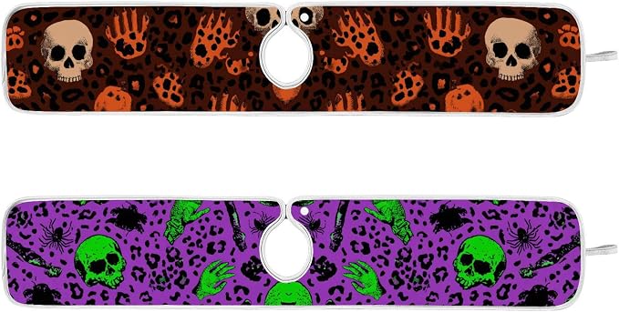 Halloween Leopard Skull Hands Sink Mat - Image 3