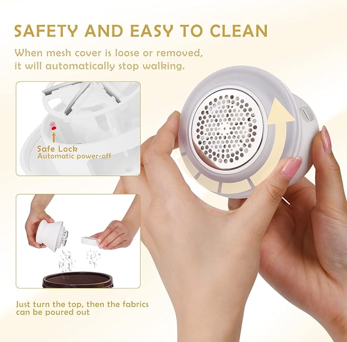 Scienbeauty Fabric Shaver Fuzz Remover Rechargeable, Electric Lint Remover - Image 3