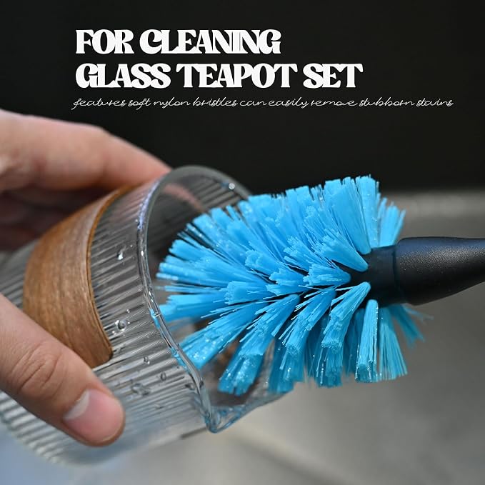 Bottle Brush with Stainless Steel Handle, Straw Cleaner Brushes, Kitchen - Image 4