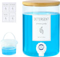 1 Glass Laundry Detergent Dispenser - 120 Oz Liquid Detergent by KitHero