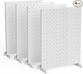 EVERHANGER Metal Pegboard Display Stand, Freestanding Tabletop Pegboard Display for Craft Shows & Fairs, 12"X16", 4pcs Gray