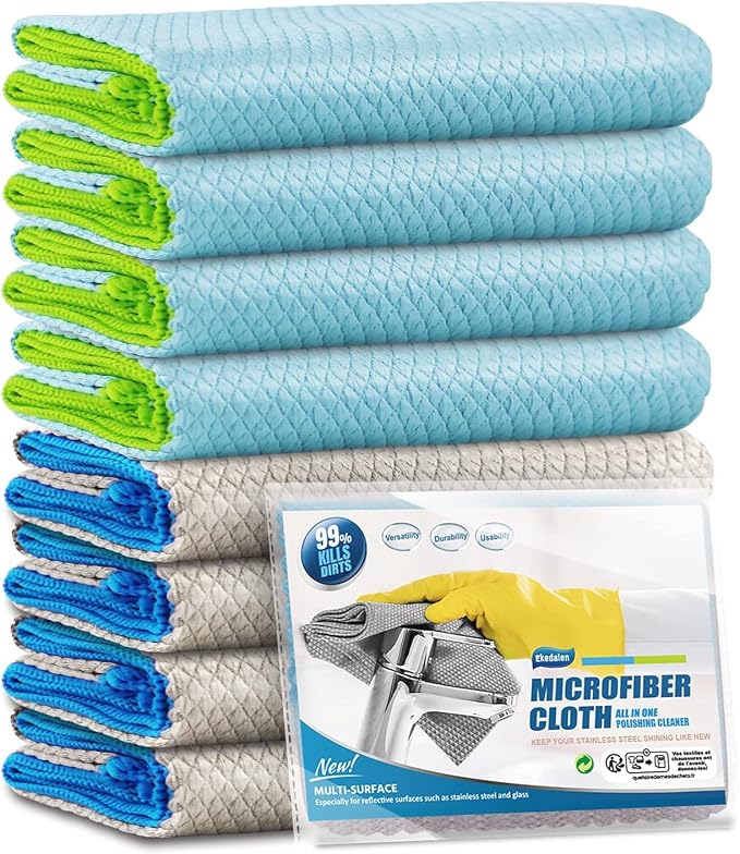 Ekedalen Microfiber Cleaning Cloth Lint Free Glass Polish by Ekedalen