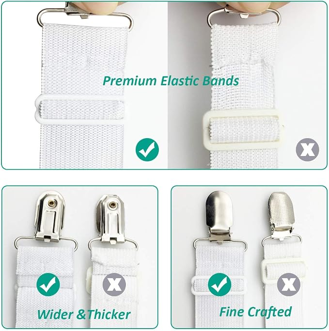 RayTour Bed Sheet Holder Straps 4 Pack - Image 6