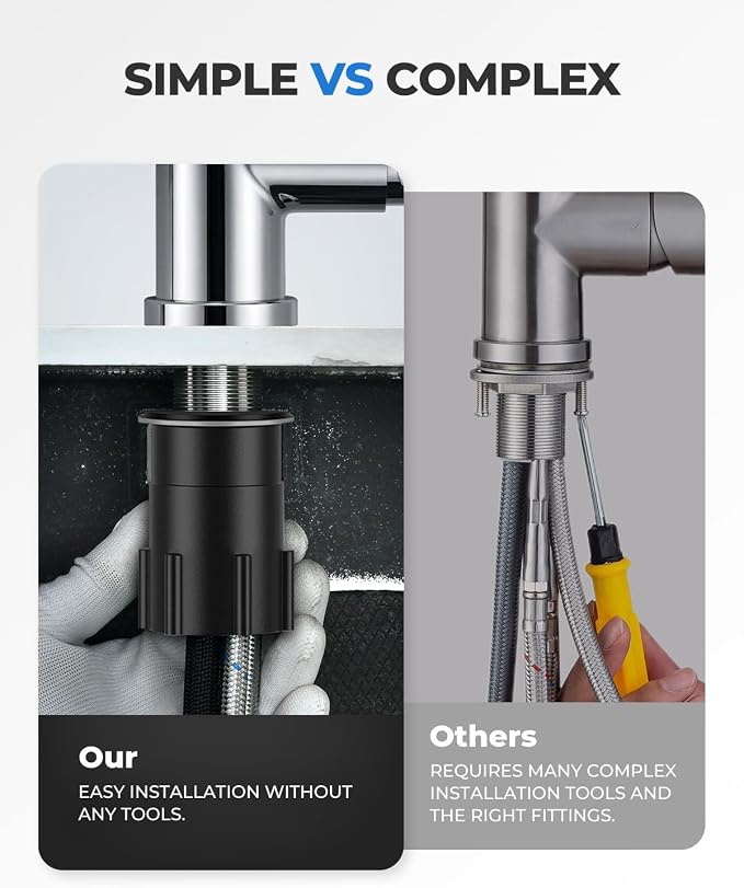 WEWE Pull-Down Kitchen Faucet - Image 8