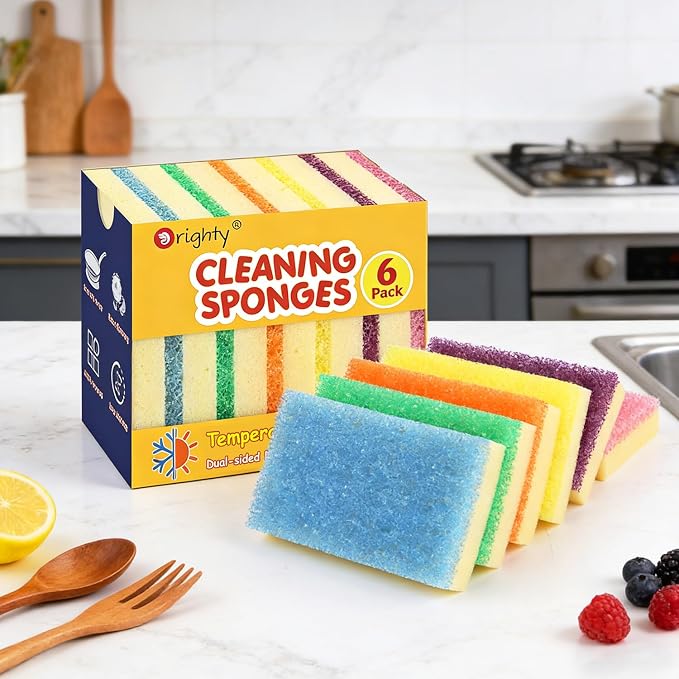 Orighty Dish Sponges, Temperature-Responsive Kitchen Sponges 6 Pack | - Image 7
