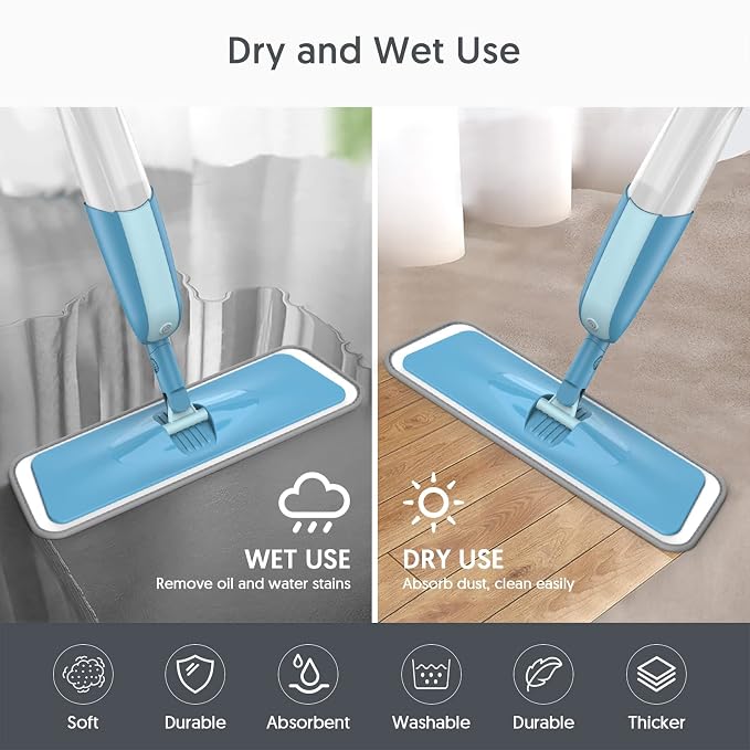 Washable Mop Pads for Swiffer PowerMop: Microfiber Wet Mops Refills 7 Pack - Image 5