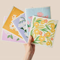 RECYCO Swedish Dishcloths for Kitchen | 5 Pack Matisse Floral Washable Dish by RECYCOHOMECOLLECTION