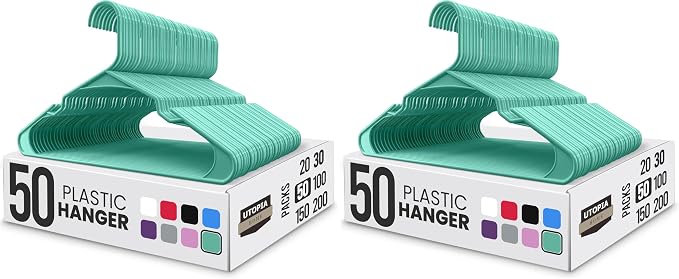Utopia Home Plastic Hangers 100 Pack by UTOPIAHOME