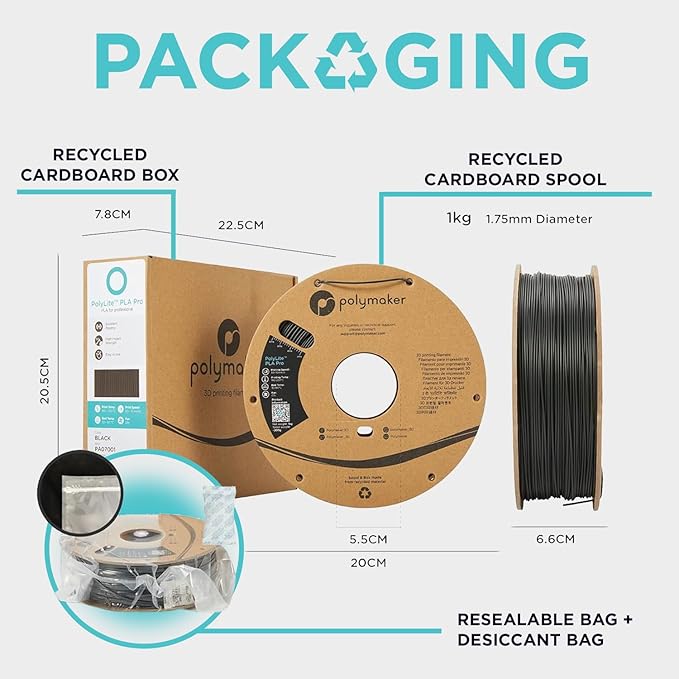 Polymaker ABS Filament 1.75mm Gold, 1kg 3D Printing Filament, PolyLite ABS 3D Printer Filament, Heat Resistant, Strong & Durable, Dimensional Accuracy +/- 0.03mm