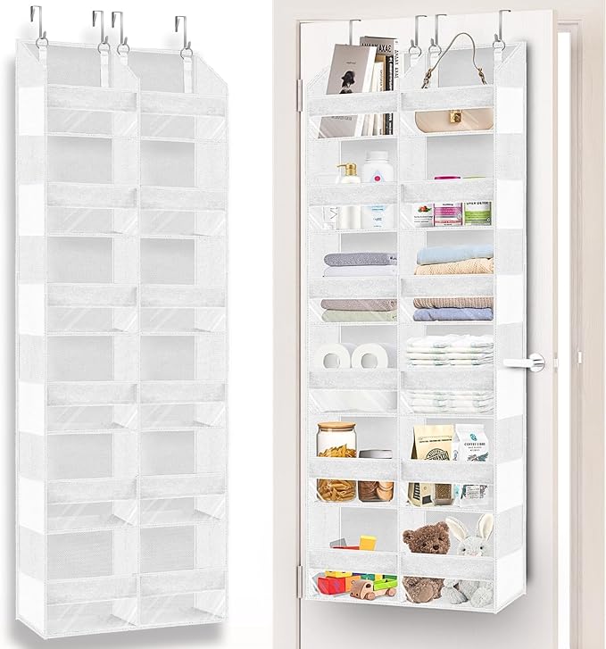 Over The Door Organizer 6 Tiers, Extra Large Behind Door Storage of 12 by Ofiray-home