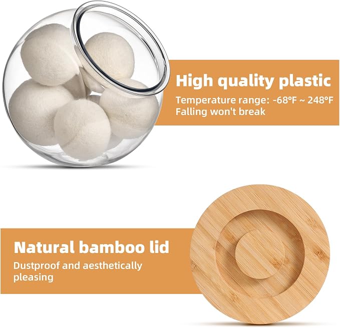 Laundry Pod Container, Dryer Ball Holder Dispenser, Laundry Room Organization - Image 3