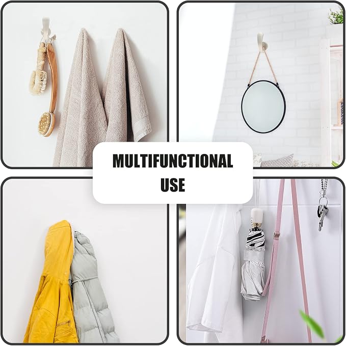 Curtain Tieback Hooks, 4 Pack | Wall Mounted, Decorative, Includes Screws - Image 7