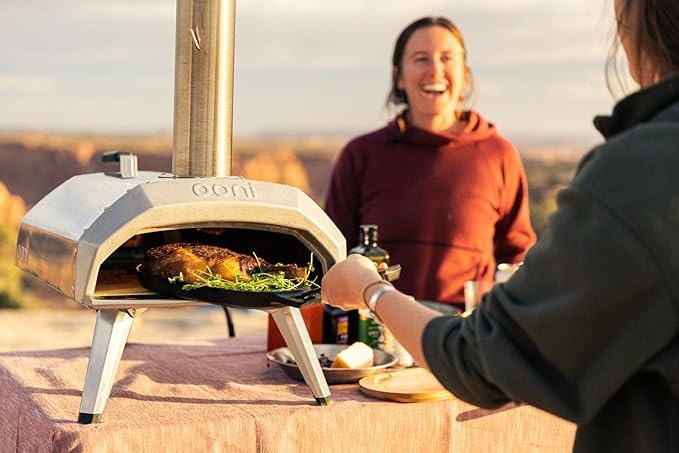 Ooni Karu 12 Multi-Fuel Outdoor Pizza Oven – 12 Inch Pizzas in 60 Seconds - Portable Wood and Gas Fired Pizza Oven with Pizza Stone, Dual Fuel Ooni Pizza Oven