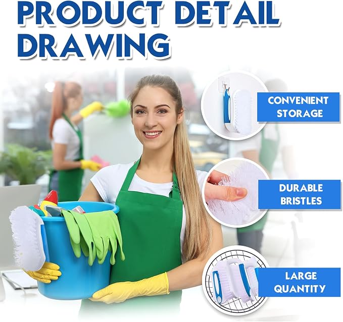 Lallisa 12 Pcs Scrub Brush Bulk - Image 3