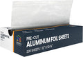 Pre-Cut Aluminum Foil Sheets 200 Count by LindasEssentials
