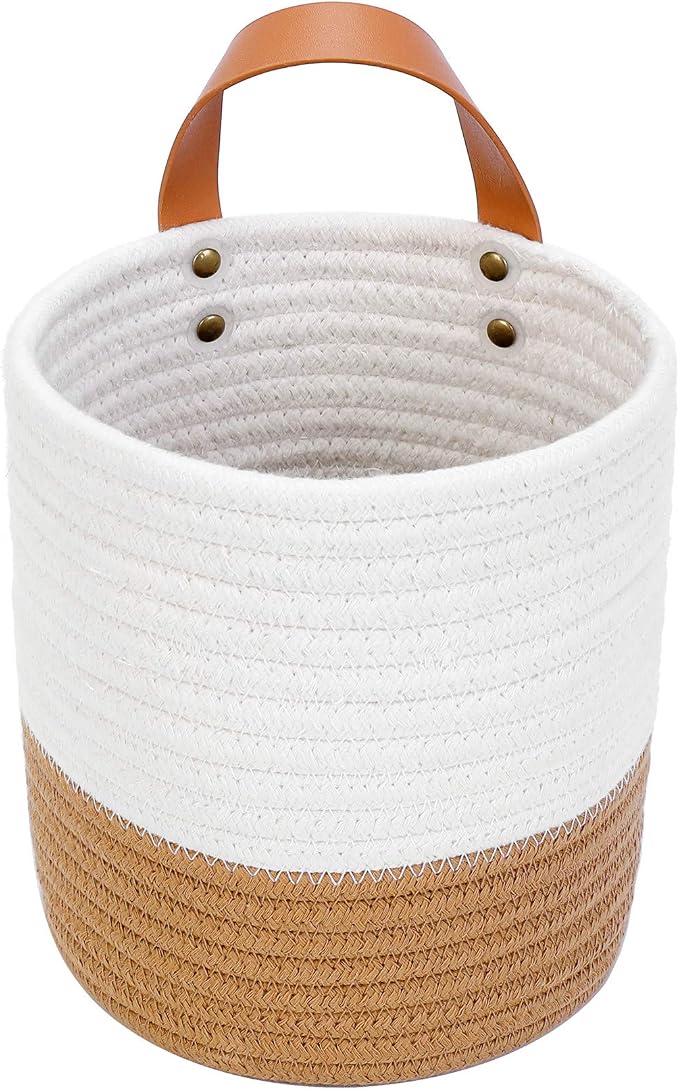 Wall Hanging Storage Basket, Woven Plant Holder - Image 4
