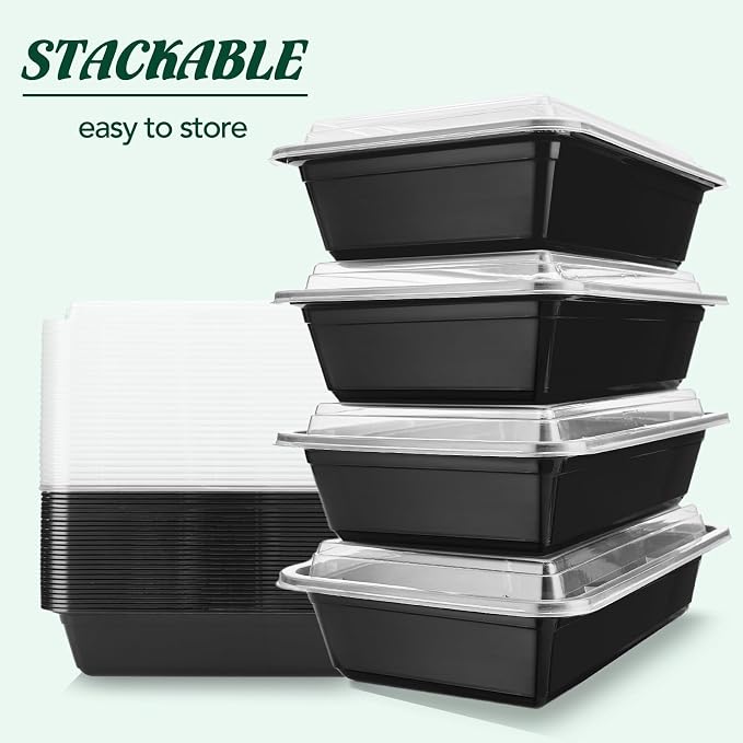 Glotoch Meal Prep Containers 32oz 50 Pack - Image 10