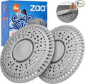 Shower Drain Hair Catcher Silicone Flat Floor Strainer Protector | 2 Pack Gray by zaa