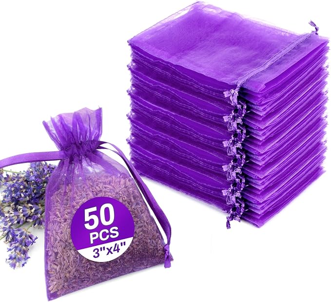 Sukh 50 Lavender Sachet Bags Empty by Sukh