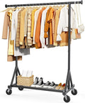 Sakugi Heavy Duty Stainless Steel Rolling Clothes Rack by Sakugi