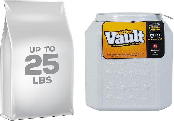 Vittles Vault Vittles Vault Pawprint Food Storage Container + Scoop, 25lbs | - Image 3
