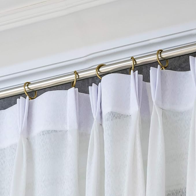 Hotop 60 Pcs 1.26 Inch Curtain Ring and 60 Pcs Pin Hook, Oil-Rubbed Bronze | - Image 6