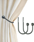Antique Pewter Curtain Holdbacks, Holders by ARNORX