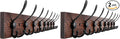 Kuhome 32.2'' Large Coat Rack Wall Mount Coat Hooks Coat Hanger by Kuhome