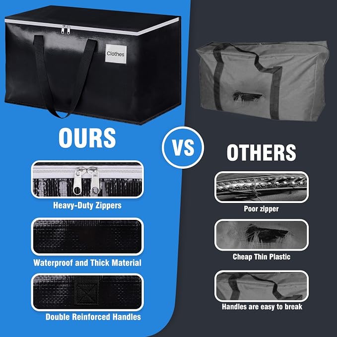 Heavy Duty Moving Bags, Extra Large Storage Bags, - Image 3