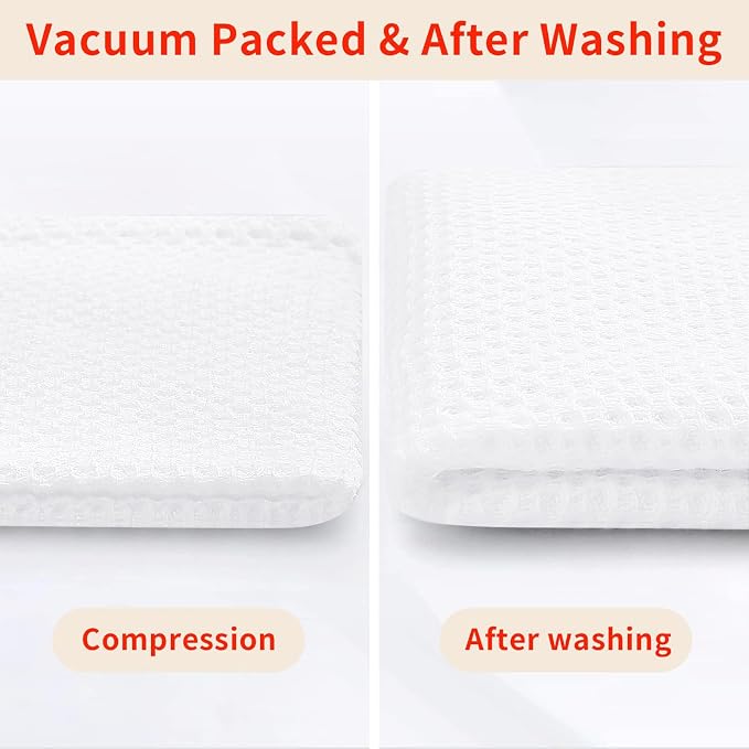 Homaxy 100% Cotton Waffle Weave Kitchen Dish Towels 24-Pack, Ultra Soft - Image 7