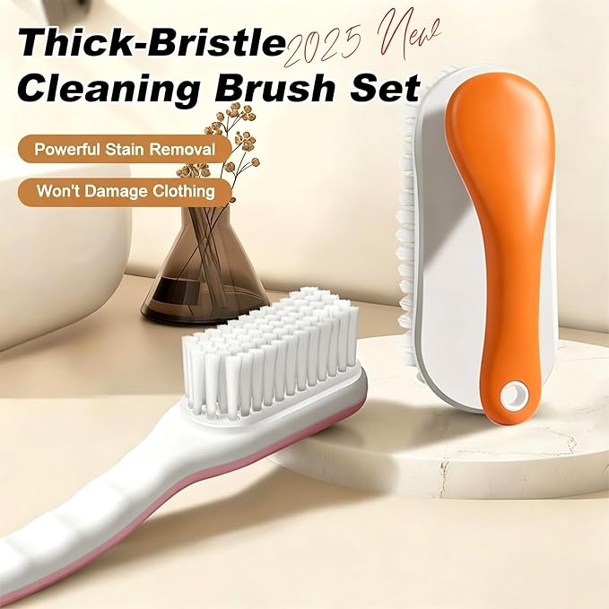 2Pack Shoe Cleaning Brush Household Laundry Clothes Scrubbing - Image 3