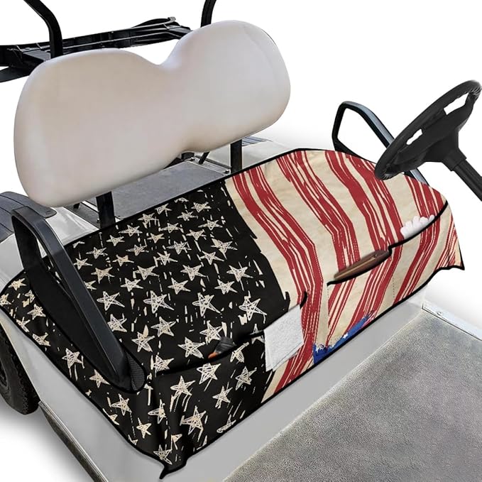 Golf Cart Seat Cushion Cover Featuring Waterproof Protection and Breathable Fabric for Outdoor Golf Cart Use