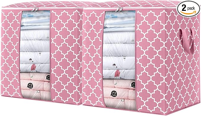 Storage Bags 2 Pack 100L Clothes Organization and Storage Containers | Large by WiseLife